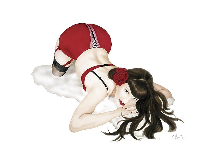 12P Vintage Pinups Susan Heidi