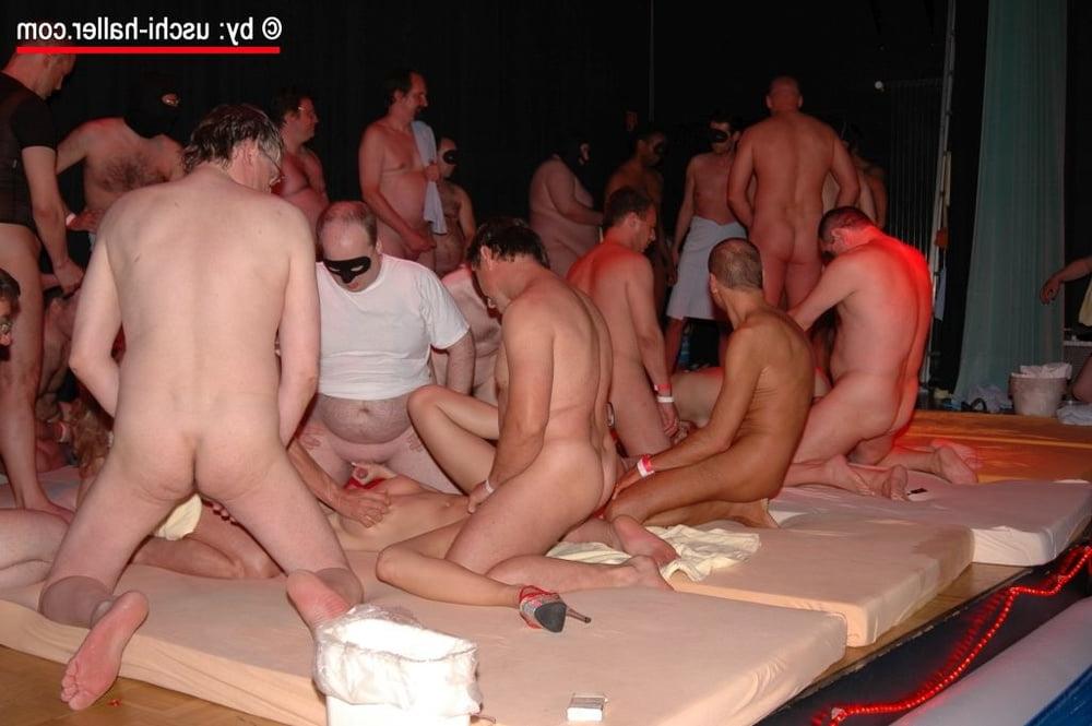25P Saturday Night Fever gangbang - relax &amp; pee time - part 3