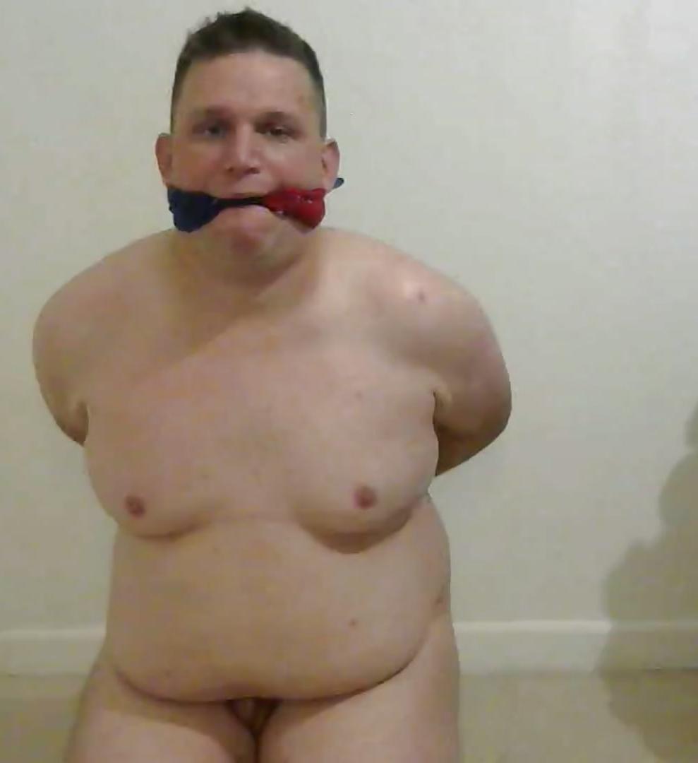 20P Gay fat boy bound and gagged