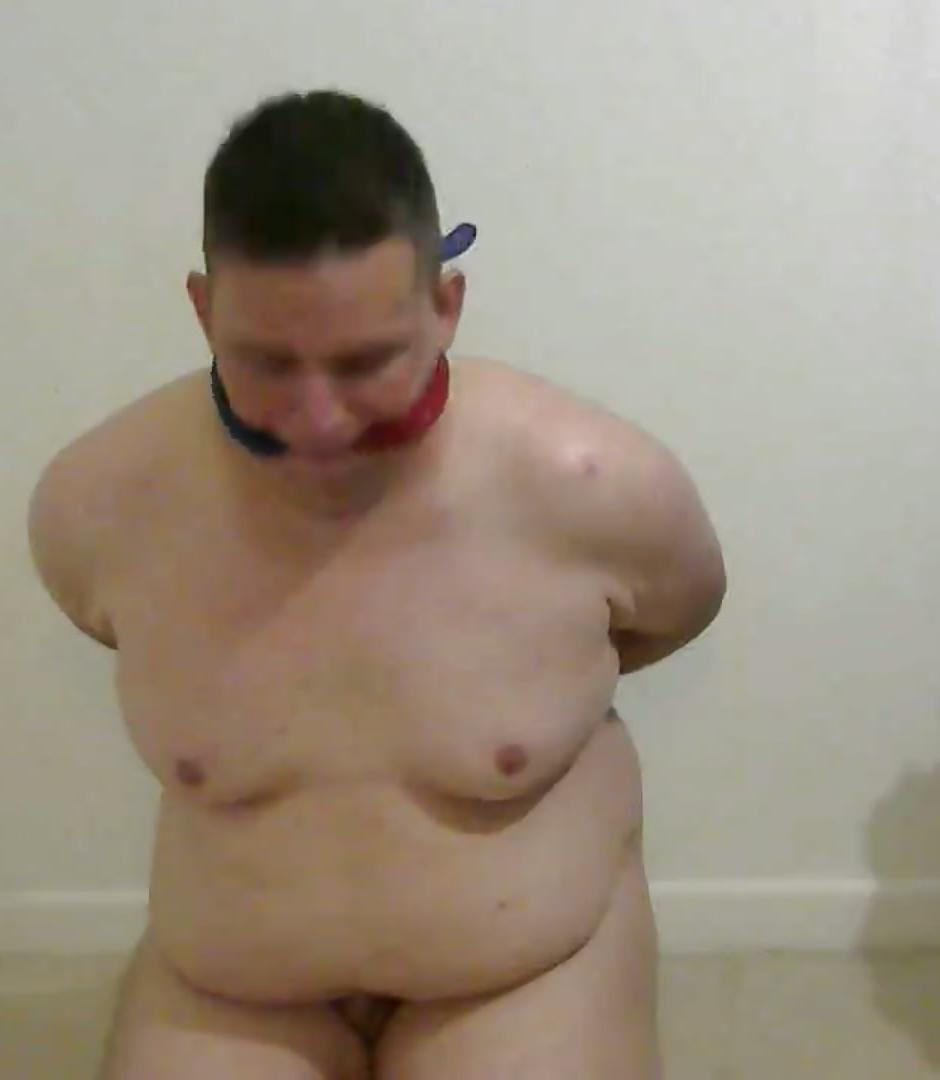 20P Gay fat boy bound and gagged