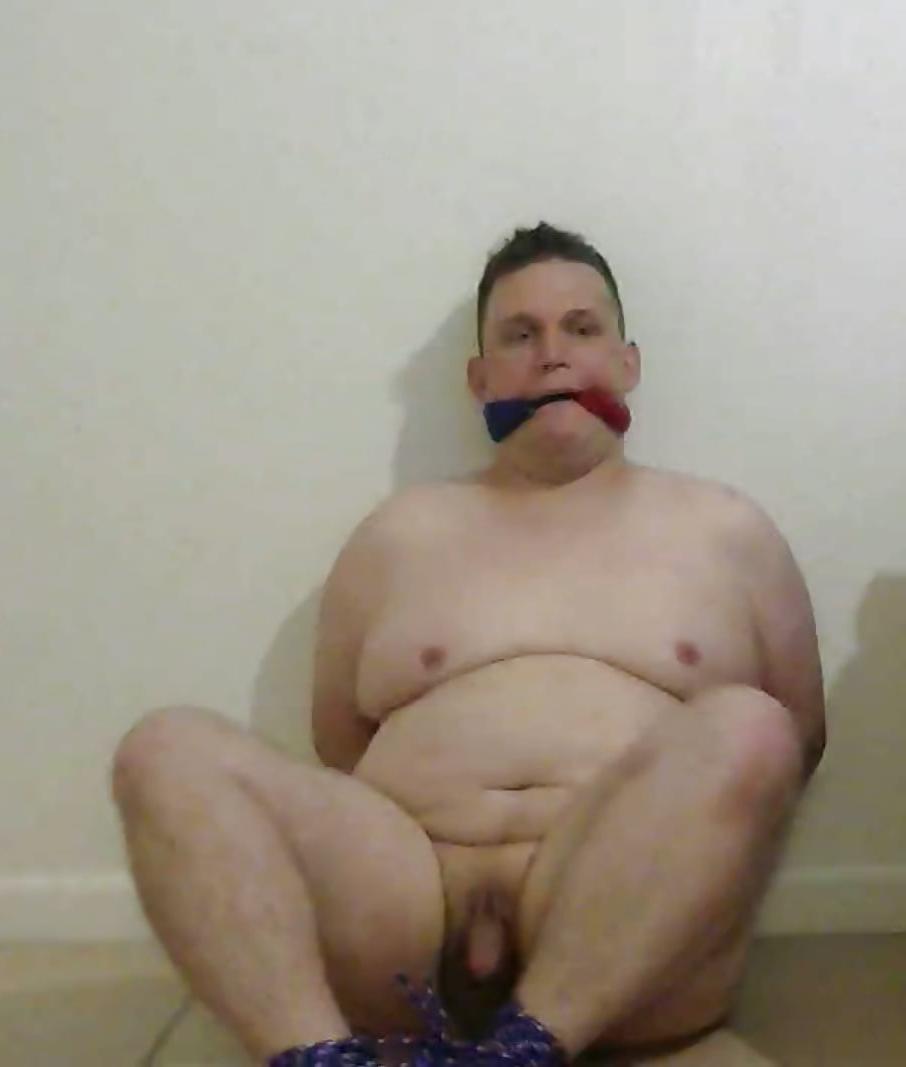 20P Gay fat boy bound and gagged