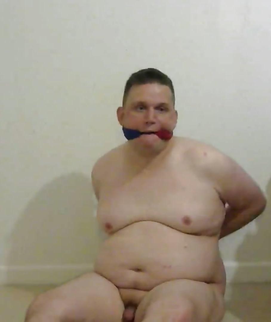 20P Gay fat boy bound and gagged