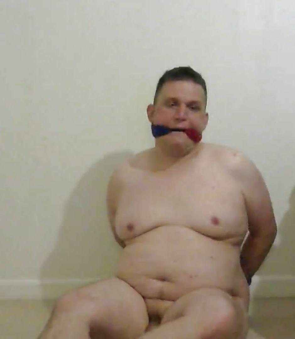 20P Gay fat boy bound and gagged