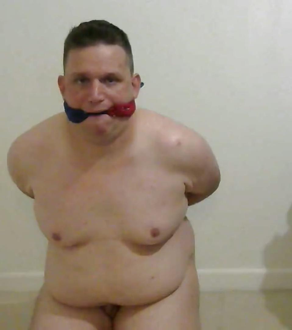20P Gay fat boy bound and gagged