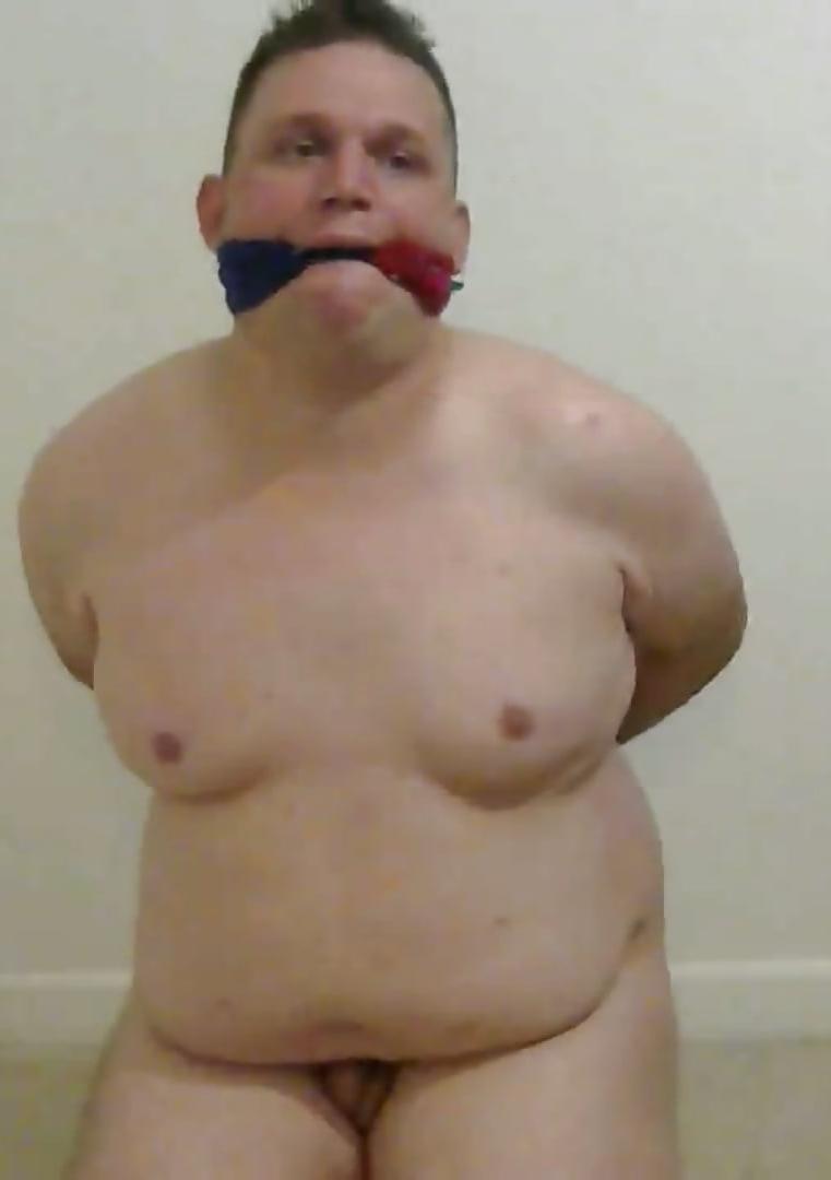 20P Gay fat boy bound and gagged