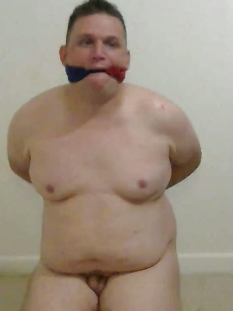 20P Gay fat boy bound and gagged