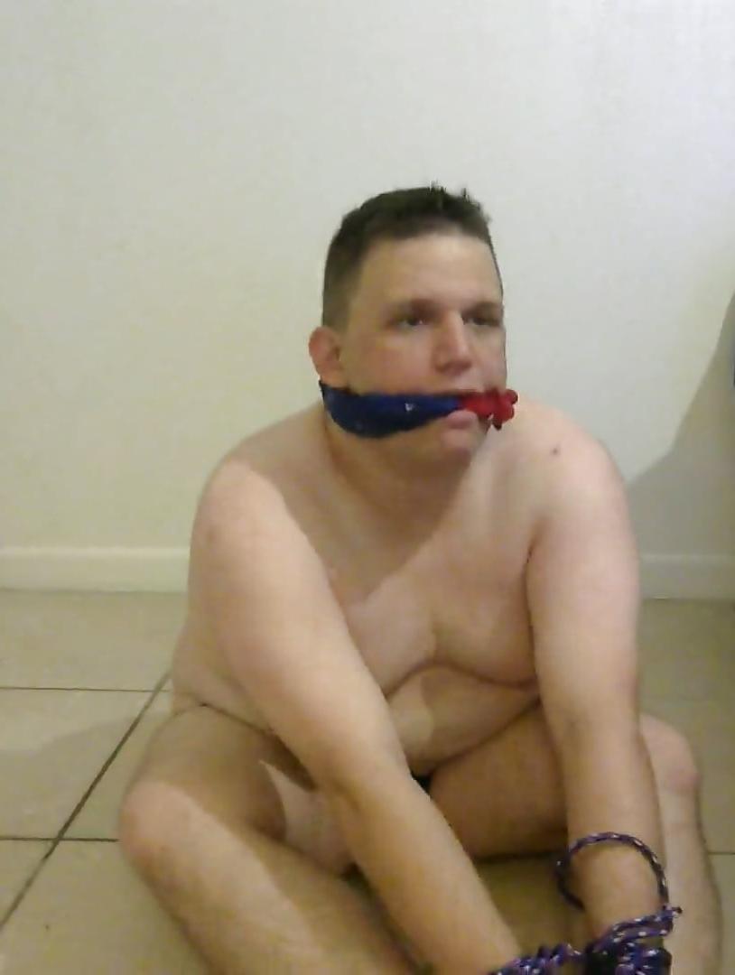 20P Gay fat boy bound and gagged