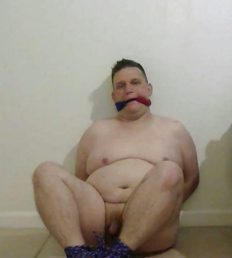 20P Gay fat boy bound and gagged