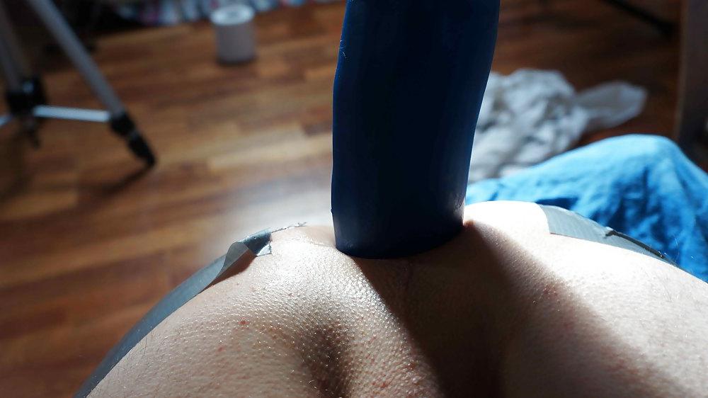 15P My first dildo 6,5cm fucking my gaping asshole 1 april 2013