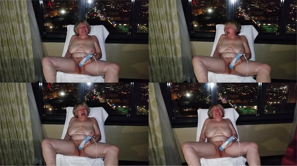 25P 63+ GILF gets off for voyeurs