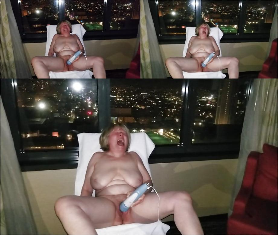 25P 63+ GILF gets off for voyeurs