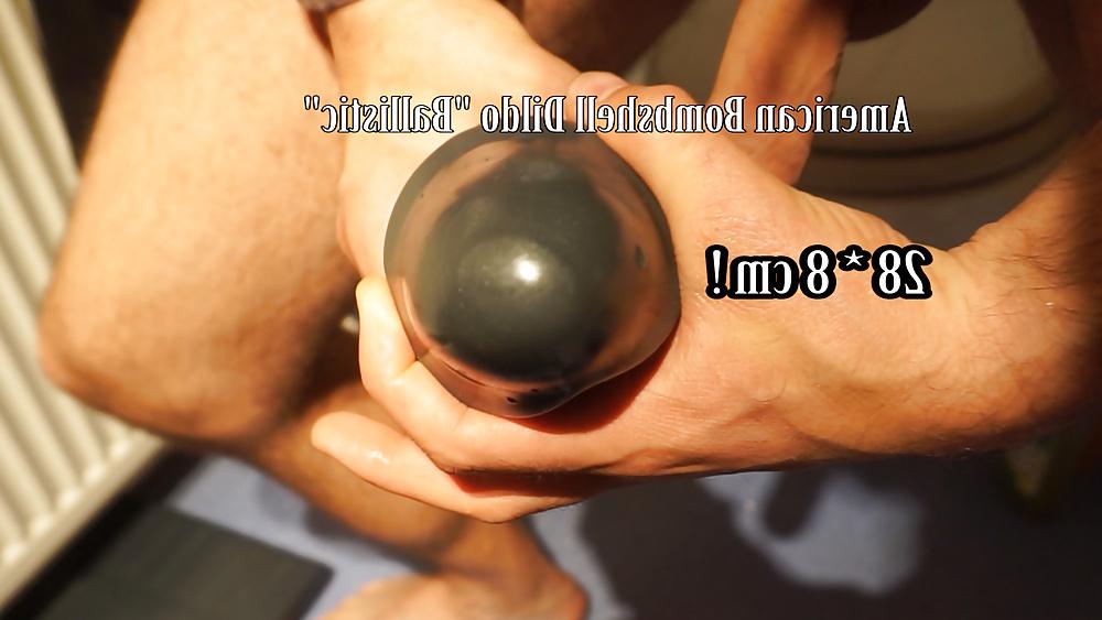 12P My giant 8cm diameter dildo fucking my asshole gape