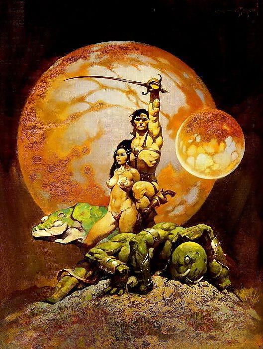 16P Vintage Pinups Frank Frazetta