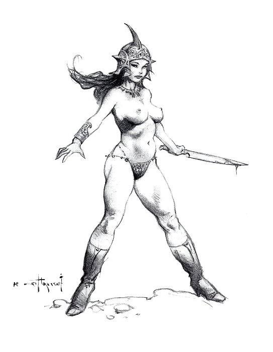 16P Vintage Pinups Frank Frazetta