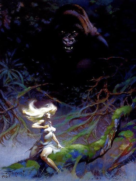 16P Vintage Pinups Frank Frazetta