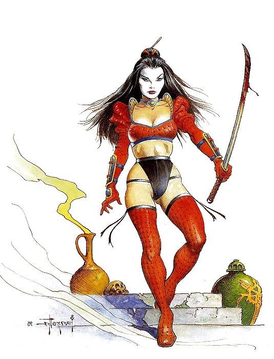 16P Vintage Pinups Frank Frazetta