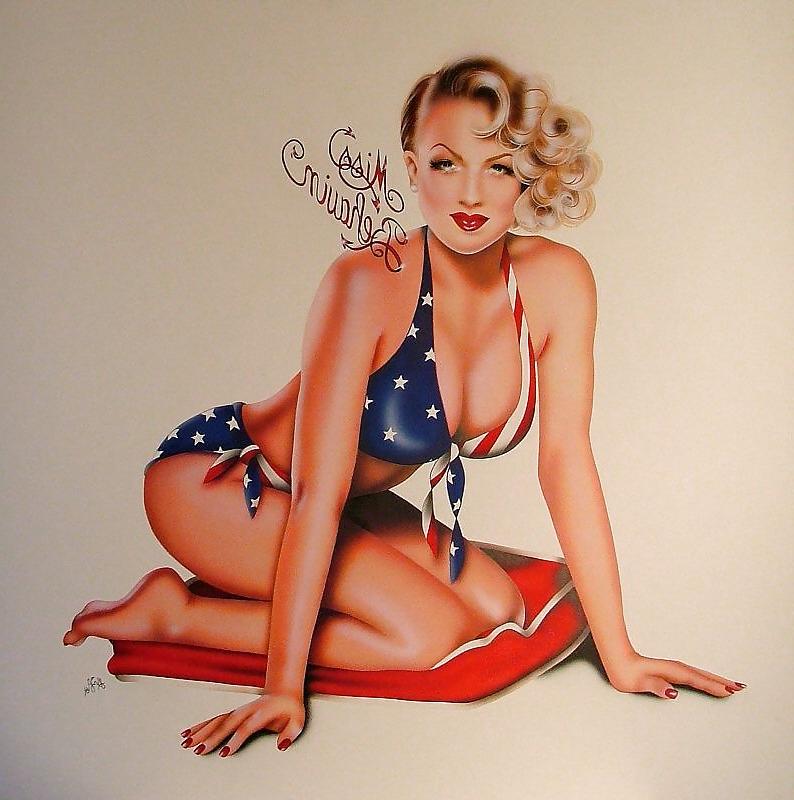 10P Vintage Pinups Elizabeth Austin