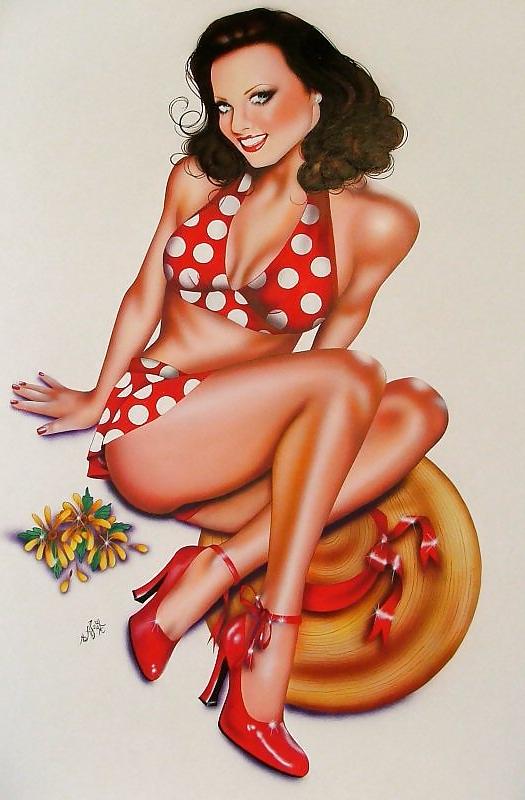 10P Vintage Pinups Elizabeth Austin