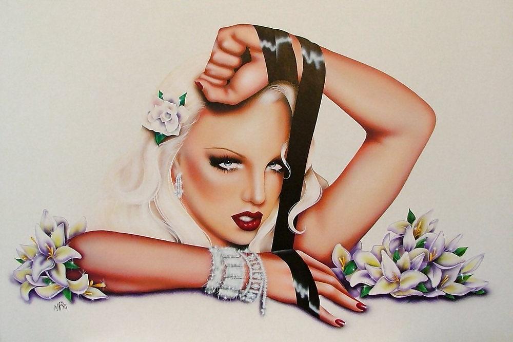 10P Vintage Pinups Elizabeth Austin