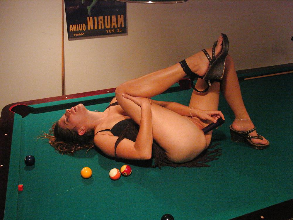 20P Pool table slut