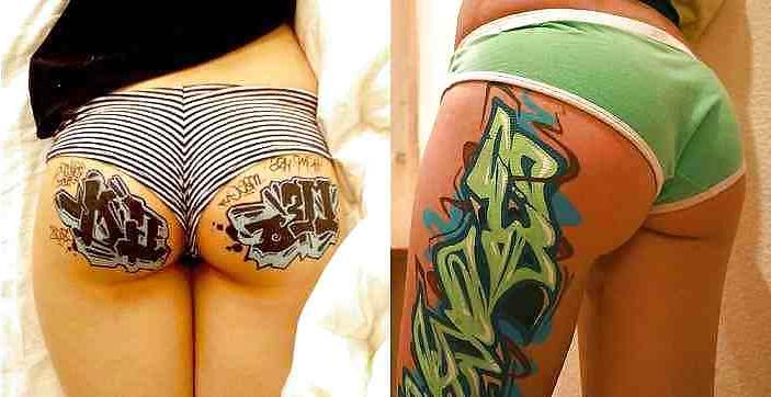 20P Tan Lines VS Graffiti