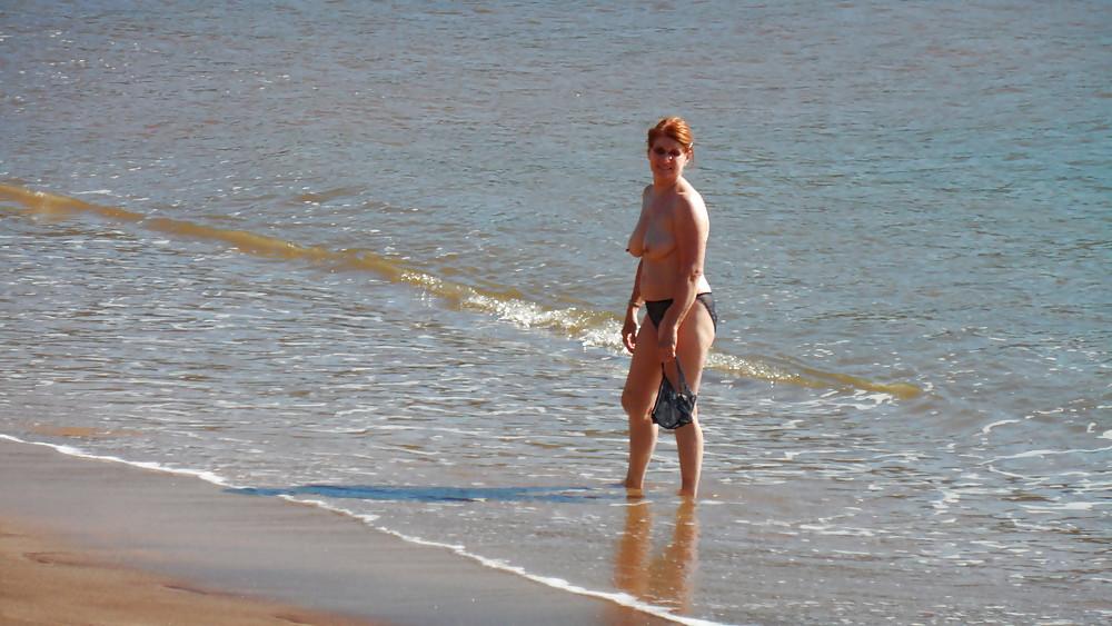 20P Mom at the beach.