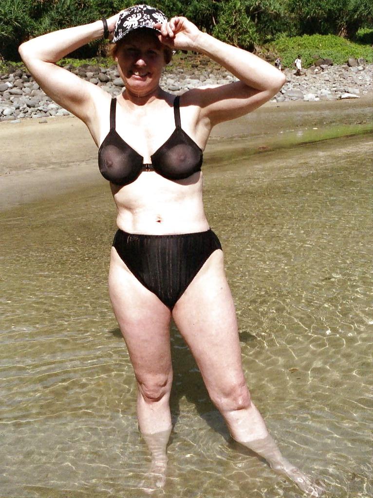 20P Mom at the beach.