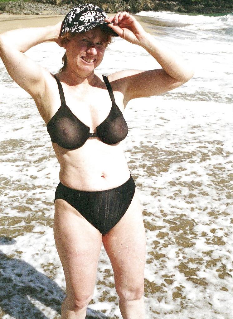 20P Mom at the beach.