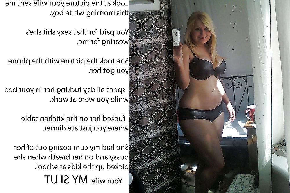 10P Your wife MY SLUT--Cuckold Caption Pics