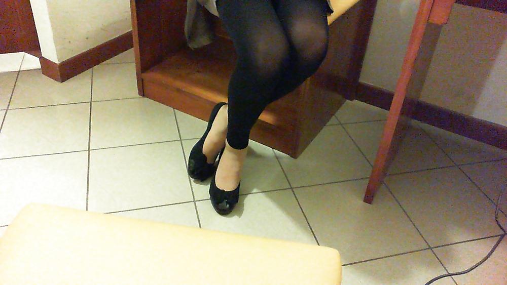 20P Feet in ballarina shoes  pantyhose leggins  knee high