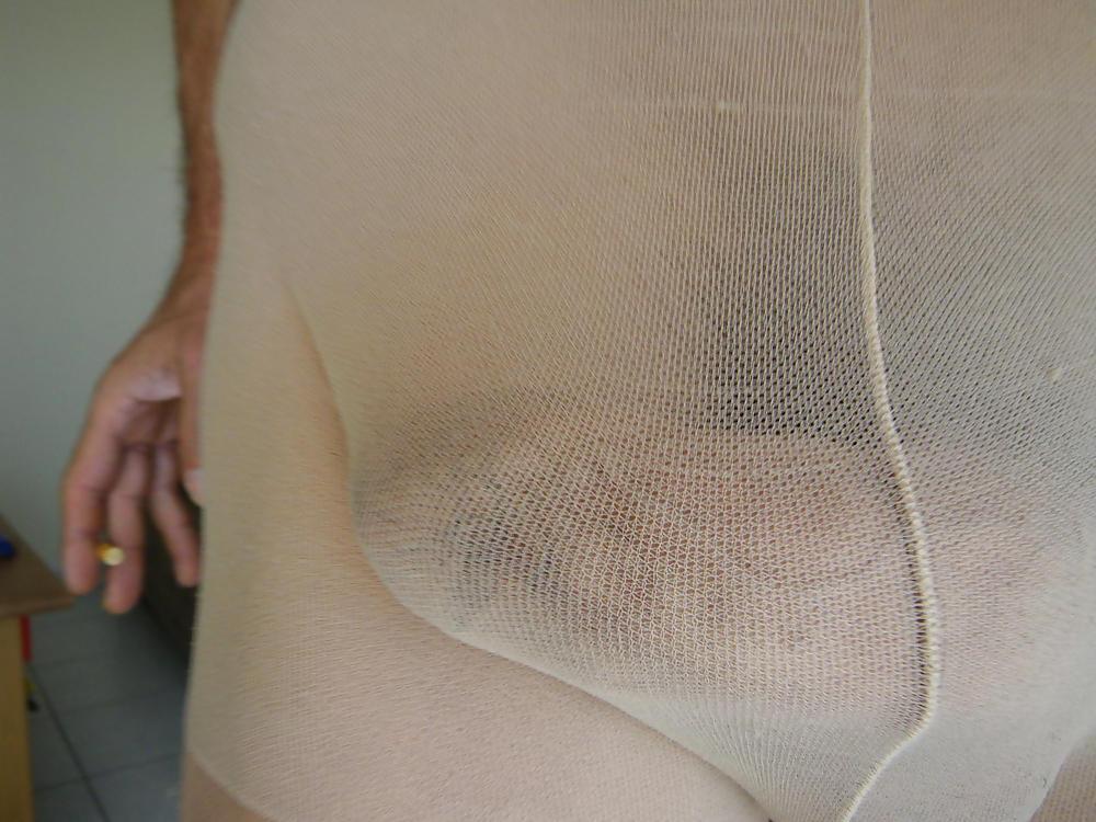 15P Tan pantyhose