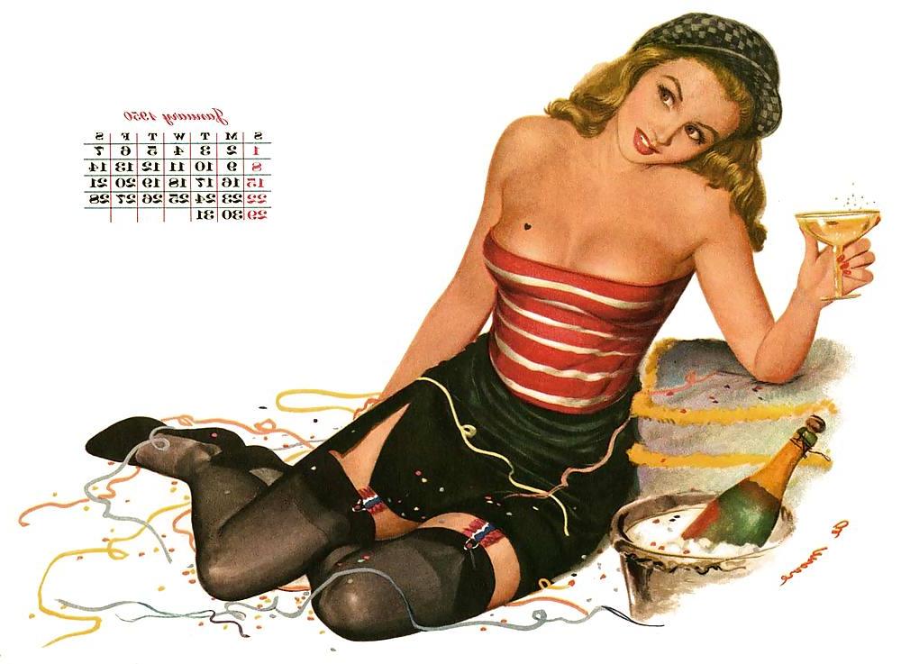 12P Vintage Pinups Al Moore