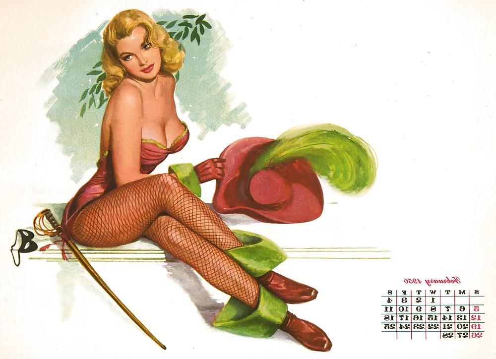 12P Vintage Pinups Al Moore