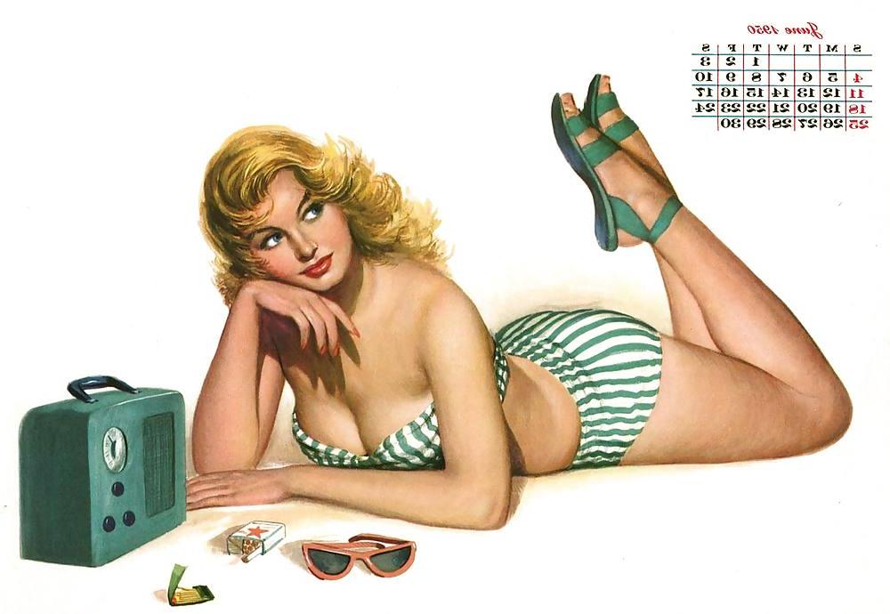 12P Vintage Pinups Al Moore