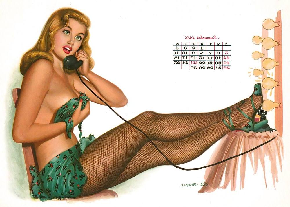12P Vintage Pinups Al Moore