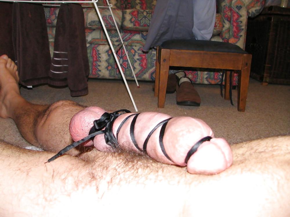 25P Cock and balls getting twisted and played with