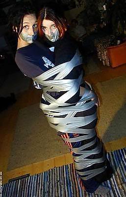 25P Bound and gagged women.