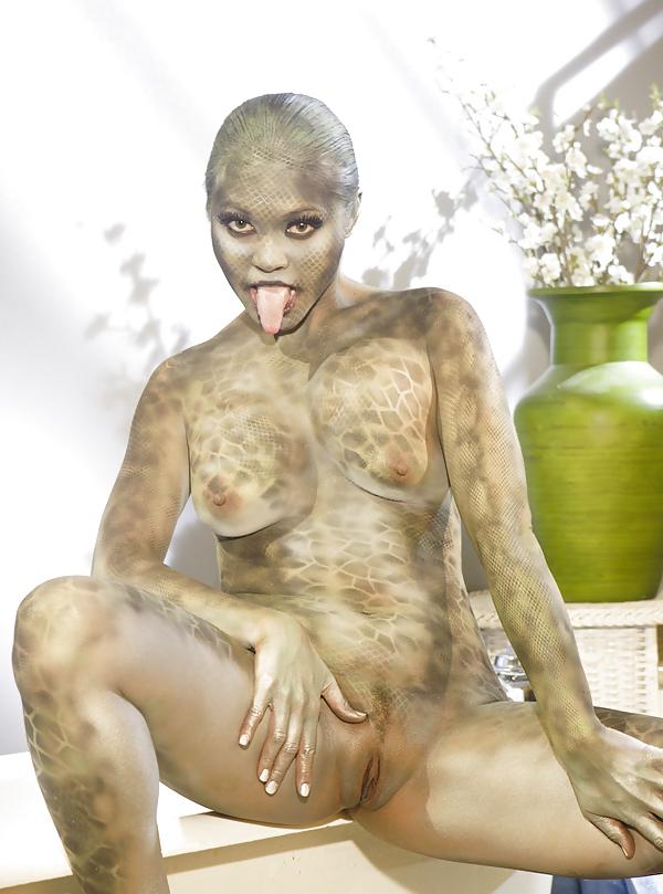 25P Mika Tan Fetish Transformation Horny Reptile