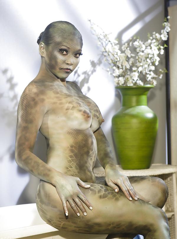 25P Mika Tan Fetish Transformation Horny Reptile