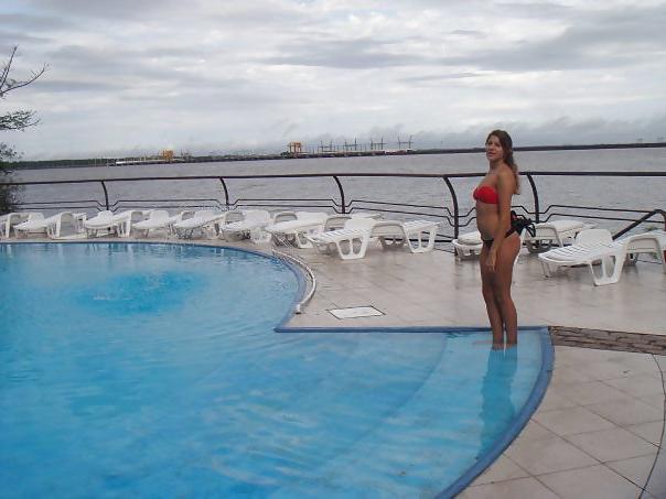 14P Candi, young hot girl at pool