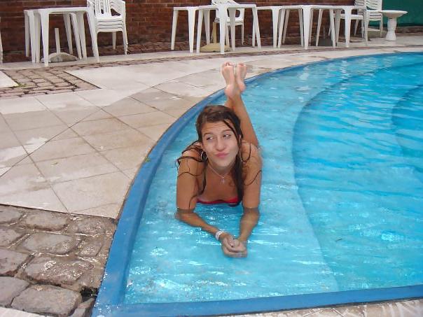 14P Candi, young hot girl at pool