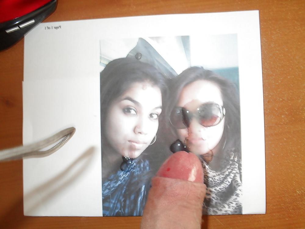 4P Cumming on sexy heena's expensive sunglasses
