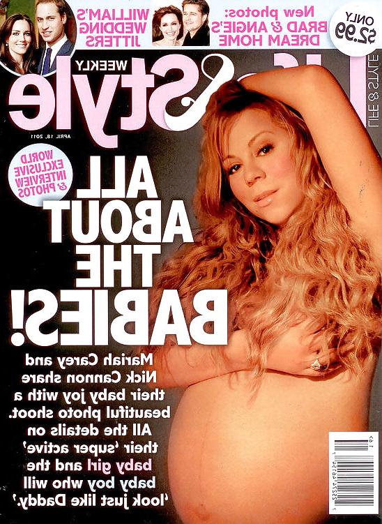 11P Pregnant celebrity magazine covers