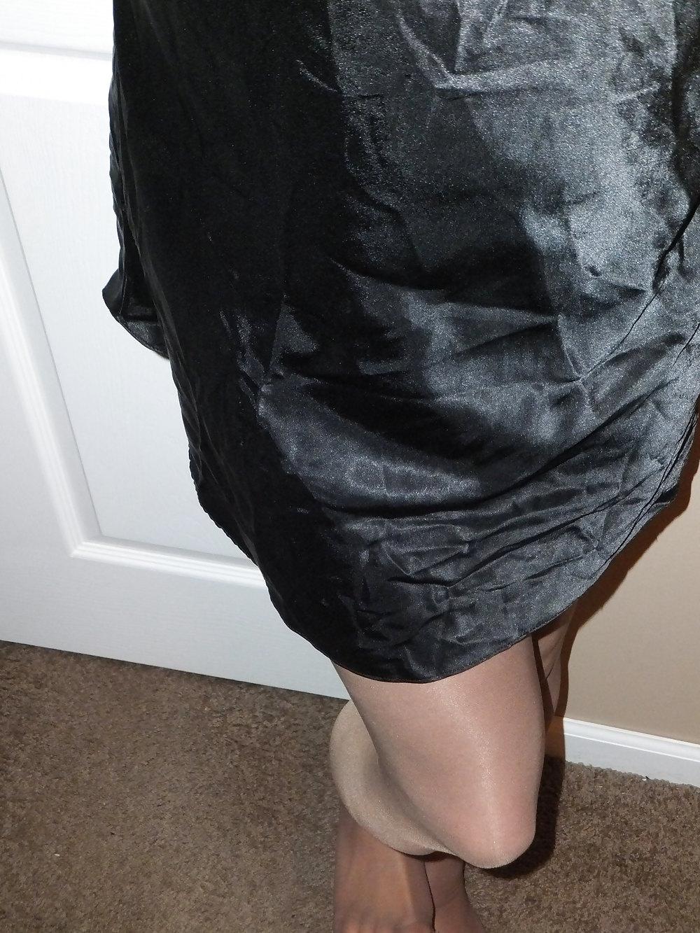 11P Tan pantyhose!