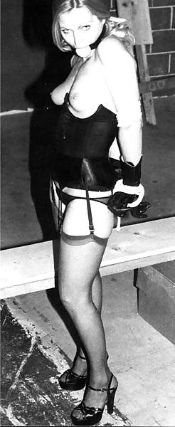 11P Vintage girl being tied down