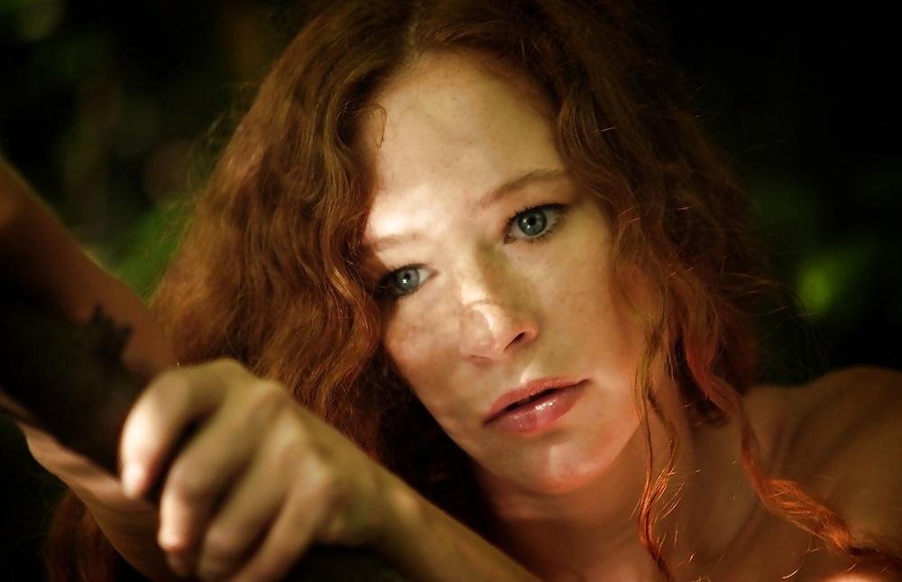 25P Soft nudes of a redhead posing 04