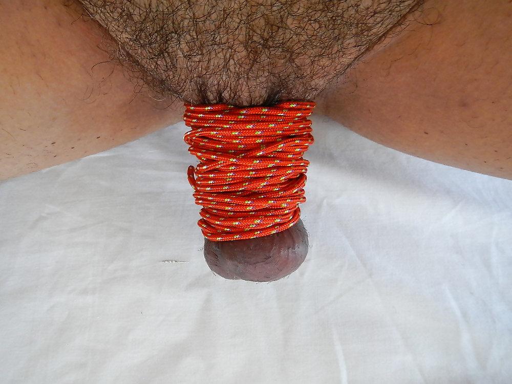 4P AngelaTV - CBT tied balls with rope