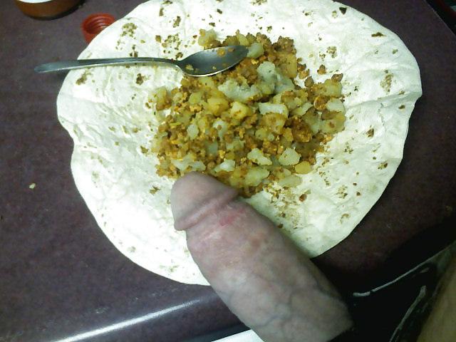 15P Cum in her food,