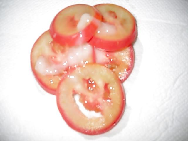 15P Cum in her food,