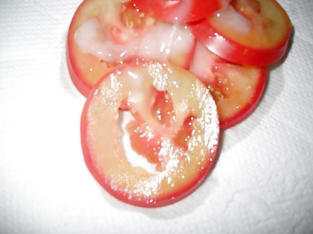15P Cum in her food,